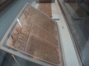 Papyrus scroll found inside a tomb